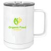 15 oz. White Vacuum Insulated Mug w/Slider Lid Thumbnail