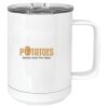 15 oz. White Vacuum Insulated Mug w/Slider Lid Thumbnail