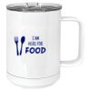 15 oz. White Vacuum Insulated Mug w/Slider Lid Thumbnail