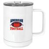 15 oz. White Vacuum Insulated Mug w/Slider Lid Thumbnail