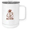 15 oz. White Vacuum Insulated Mug w/Slider Lid Thumbnail