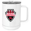 15 oz. White Vacuum Insulated Mug w/Slider Lid Thumbnail