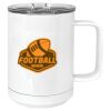 15 oz. White Vacuum Insulated Mug w/Slider Lid Thumbnail