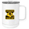 15 oz. White Vacuum Insulated Mug w/Slider Lid Thumbnail