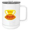 15 oz. White Vacuum Insulated Mug w/Slider Lid Thumbnail