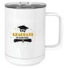 15 oz. White Vacuum Insulated Mug w/Slider Lid Thumbnail