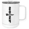 15 oz. White Vacuum Insulated Mug w/Slider Lid Thumbnail