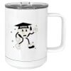 15 oz. White Vacuum Insulated Mug w/Slider Lid Thumbnail