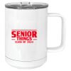 15 oz. White Vacuum Insulated Mug w/Slider Lid Thumbnail