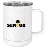 15 oz. White Vacuum Insulated Mug w/Slider Lid Thumbnail