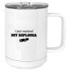 15 oz. White Vacuum Insulated Mug w/Slider Lid Thumbnail