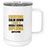 15 oz. White Vacuum Insulated Mug w/Slider Lid Thumbnail