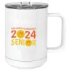 15 oz. White Vacuum Insulated Mug w/Slider Lid Thumbnail