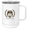 15 oz. White Vacuum Insulated Mug w/Slider Lid Thumbnail