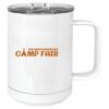 15 oz. White Vacuum Insulated Mug w/Slider Lid Thumbnail