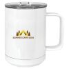 15 oz. White Vacuum Insulated Mug w/Slider Lid Thumbnail