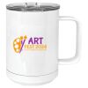 15 oz. White Vacuum Insulated Mug w/Slider Lid Thumbnail