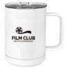 15 oz. White Vacuum Insulated Mug w/Slider Lid Thumbnail