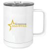 15 oz. White Vacuum Insulated Mug w/Slider Lid Thumbnail