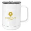 15 oz. White Vacuum Insulated Mug w/Slider Lid Thumbnail