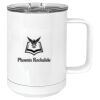 15 oz. White Vacuum Insulated Mug w/Slider Lid Thumbnail