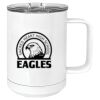 15 oz. White Vacuum Insulated Mug w/Slider Lid Thumbnail