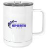 15 oz. White Vacuum Insulated Mug w/Slider Lid Thumbnail