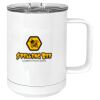 15 oz. White Vacuum Insulated Mug w/Slider Lid Thumbnail