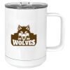 15 oz. White Vacuum Insulated Mug w/Slider Lid Thumbnail