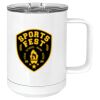 15 oz. White Vacuum Insulated Mug w/Slider Lid Thumbnail