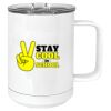 15 oz. White Vacuum Insulated Mug w/Slider Lid Thumbnail