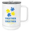 15 oz. White Vacuum Insulated Mug w/Slider Lid Thumbnail