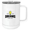 15 oz. White Vacuum Insulated Mug w/Slider Lid Thumbnail
