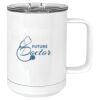 15 oz. White Vacuum Insulated Mug w/Slider Lid Thumbnail