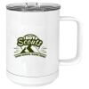 15 oz. White Vacuum Insulated Mug w/Slider Lid Thumbnail