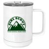 15 oz. White Vacuum Insulated Mug w/Slider Lid Thumbnail