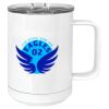 15 oz. White Vacuum Insulated Mug w/Slider Lid Thumbnail