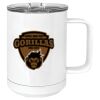 15 oz. White Vacuum Insulated Mug w/Slider Lid Thumbnail