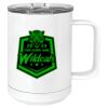 15 oz. White Vacuum Insulated Mug w/Slider Lid Thumbnail