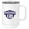 15 oz. White Vacuum Insulated Mug w/Slider Lid Thumbnail