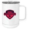 15 oz. White Vacuum Insulated Mug w/Slider Lid Thumbnail
