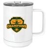 15 oz. White Vacuum Insulated Mug w/Slider Lid Thumbnail