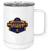 15 oz. White Vacuum Insulated Mug w/Slider Lid Thumbnail