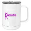 15 oz. White Vacuum Insulated Mug w/Slider Lid Thumbnail