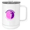 15 oz. White Vacuum Insulated Mug w/Slider Lid Thumbnail