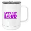 15 oz. White Vacuum Insulated Mug w/Slider Lid Thumbnail
