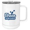 15 oz. White Vacuum Insulated Mug w/Slider Lid Thumbnail