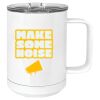 15 oz. White Vacuum Insulated Mug w/Slider Lid Thumbnail