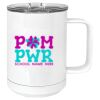 15 oz. White Vacuum Insulated Mug w/Slider Lid Thumbnail