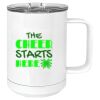 15 oz. White Vacuum Insulated Mug w/Slider Lid Thumbnail